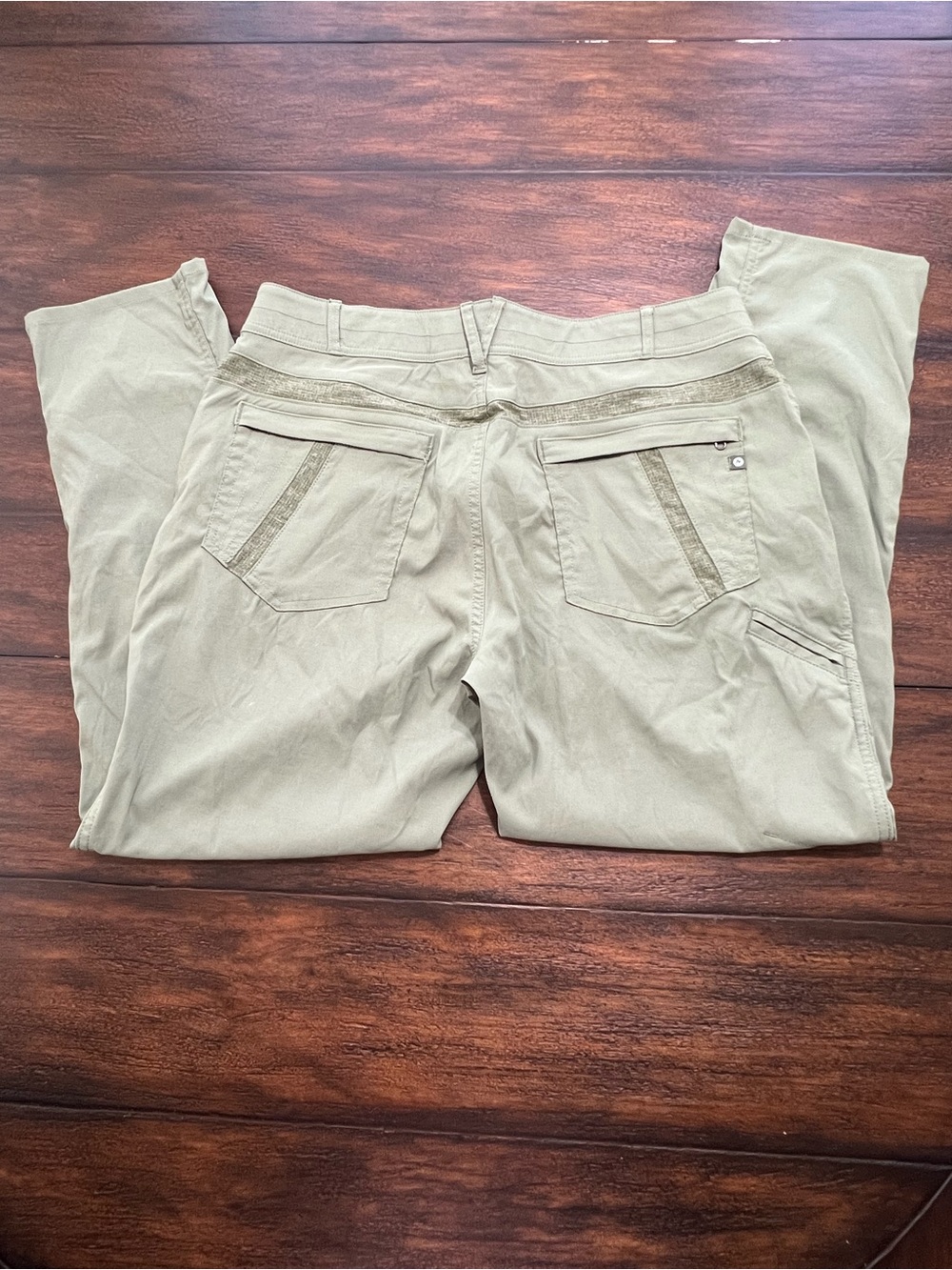 Marmot Women’s Pants Green Ankle Skinny Casual Outdoor Hiking Pockets Size 10 - Picture 3 of 12